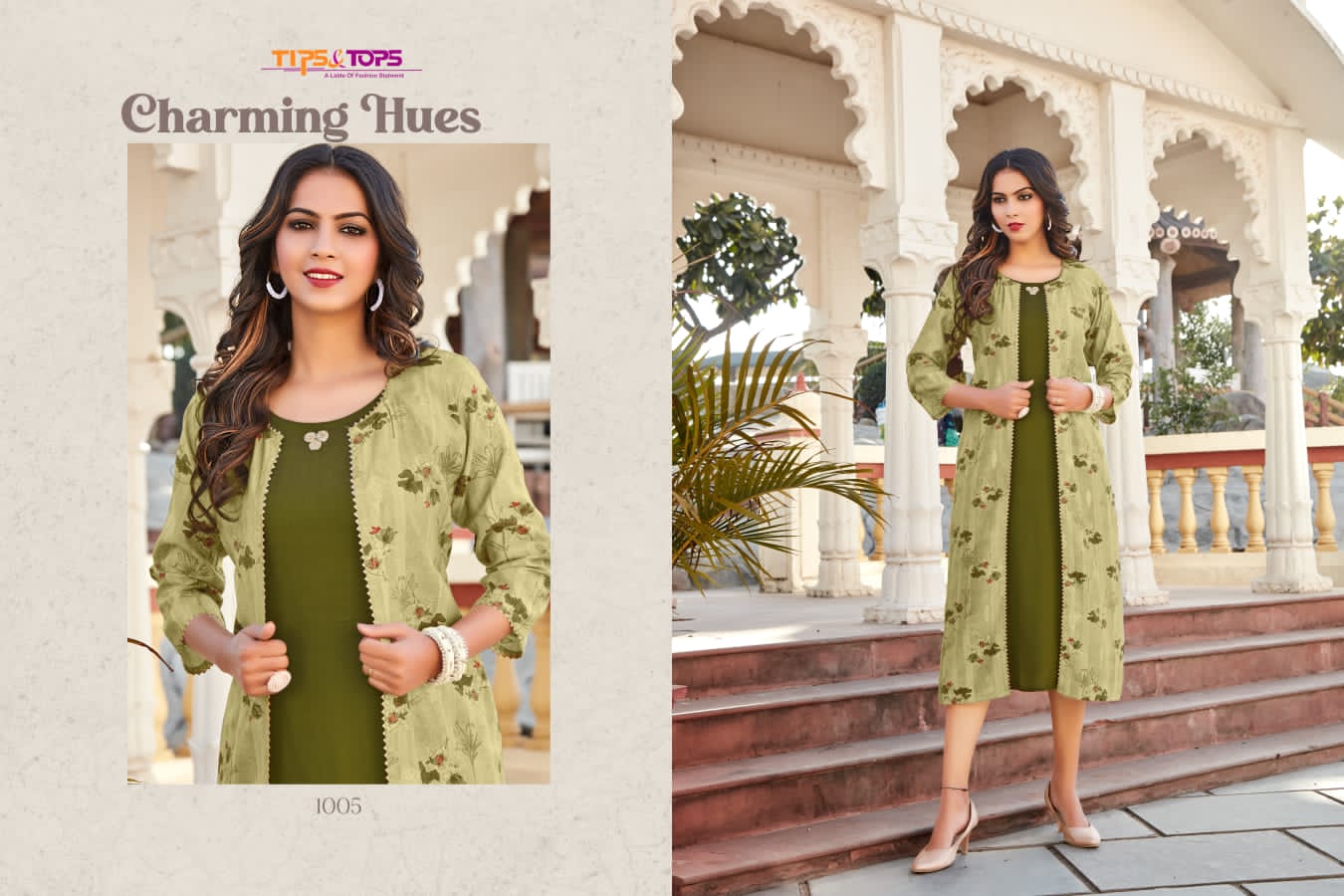 Tips And Tops Hello Jacks Fancy Exclusive Wear Kurti With Jacket Collection
